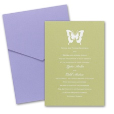 Olive Pocket Wedding Invitation Card
