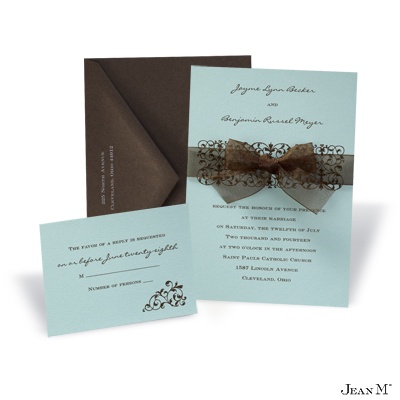 Aqua Invitation Card