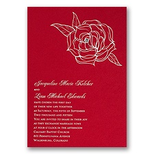Merlot Wedding Invitation Card