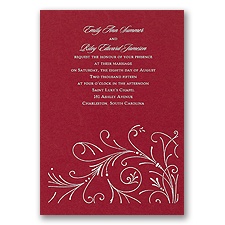 Merlot Wedding Invitation Card