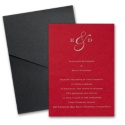 Merlot Invitation Card with Pocket