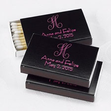 Black Favor Matchboxes