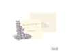 Vintage Damask Response Card and Envelope - Raisin