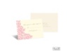 Vintage Damask Response Card and Envelope - Salmon