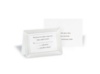White Satin and Pearls Response Card and Envelope