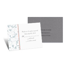 Delicate Vines Response Card and Envelope