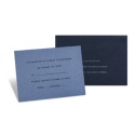 Blue Shimmer Response Card and Envelope