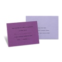Purple Shimmer Response Card and Envelope