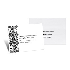 Sophisticated Lace Response Card and Envelope