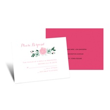 All Rosy Response Card and Envelope