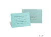 Aqua Shimmer Response Card and Envelope