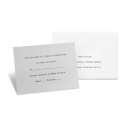 Silver Shimmer Response Card and Envelope