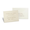 Champagne Shimmer Response Card and Envelope
