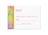 Tropical Floral Response Card and Envelope