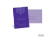 Damask Heart Respond Card and Envelope - Orchid