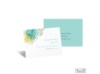 Peacock Feather Response Card and Envelope