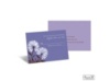 Whimsical Floral Response Card and Envelope - Lilac