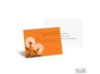 Whimsical Floral Response Card and Envelope - Poppy