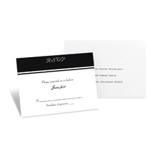 Colorful Monogram Response Card and Envelope