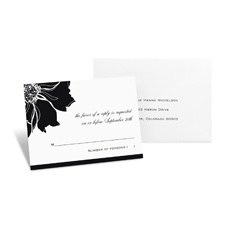 Floral Focus Response Card and Envelope