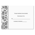 Elegant Filigree Response Card and Envelope