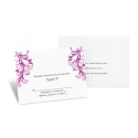 Layered Filigree Monogram Response Card and Envelope - Amethyst