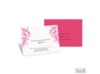 Layered Filigree Monogram Response Card and Envelope - Fuchsia
