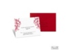 Layered Filigree Monogram Response Card and Envelope - Merlot