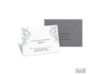 Layered Filigree Monogram Response Card and Envelope - Stainless