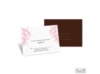 Layered Filigree Monogram Response Card and Envelope - Salmon