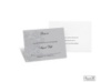 Two-Tone Damask Background Response Card and Envelope - Pewter
