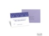 Two-Color Damask Response Card and Envelope - Eggplant and Orchid