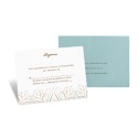 Mod Medallion Response Card and Envelope - Aqua