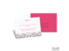 Mod Medallion Response Card and Envelope - Fuchsia