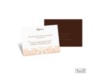 Mod Medallion Response Card and Envelope - Champagne