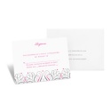 Mod Medallion Response Card and Envelope - White