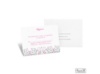 Mod Medallion Response Card and Envelope - White