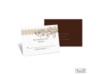 Blossoming Monogram Response Card and Envelope - Champagne