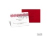 Blossoming Monogram Response Card and Envelope - Merlot