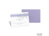 Blossoming Monogram Response Card and Envelope - Orchid