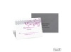 Blossoming Monogram Response Card and Envelope - Stainless