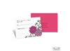 Retro Posies Response Card and Envelope - Bubble Gum