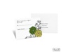 Retro Posies Response Card and Envelope - Cloverleaf