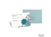 Retro Posies Response Card and Envelope - Palm