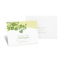 Garden Trellis Response Card and Envelope - Cloverleaf