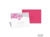 Garden Trellis Response Card and Envelope - Fuchsia