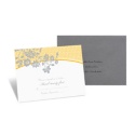 Garden Trellis Response Card and Envelope - Marigold