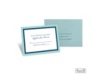 Bold Double Border Response Card and Envelope - Aqua