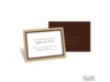 Bold Double Border Response Card and Envelope - Champagne
