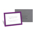Bold Double Border Response Card and Envelope - Grapevine